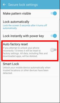 Auto Factory Reset Android
